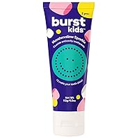BURSTkids Marshmallow Sparkle Kids Toothpaste with Fluoride - Great Tasting Flavored Childrens & Toddler Toothpaste - Anticavity, Dye Free, Vegan, Safe Toothpaste for Kids Ages 2+ - 4oz