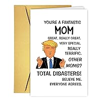 Funny Mother's Day Card for Mom Grandma, Humor Mother's Day Card Gift From Son Daughter, Ideal Birthday Card Gift For Mom Her Women