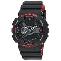 Casio Men's G-Shock GA110HR-1A Black Rubber Quartz Sport Watch