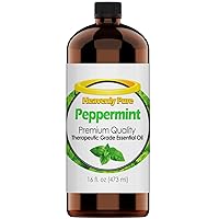 Peppermint Essential Oil (Huge 16 Ounce, Bulk Size) - Pure & Natural Sweet Aroma - Therapeutic Grade - Great for Aromatherapy