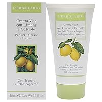 L'Erbolario Face Cream With Lemon and Cucumber - Light Coverage Face Cream for Women - Face Lotion with Vitamin E - Cream for Dry, Oily and Blemished Skin - Cruelty Free Moisturizer - 1.6 oz