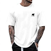 Tshirts Shirts for Men Cotton Summer Tree Leisure Comfortable T Shirt Short Sleeved Round Neck Tops Blouse Gifts