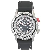 GV2 Men's Contasecondi Automatic Watch, Black Rubber Strap