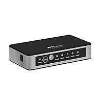 Portta HDMI Premium 4 Port 4X1 Switch/Switcher Version 2.0 4K x 2K @60Hz Full 3D Support HDCP 2.2 for Input DVD PS4 Blue-Ray to Output HDTV