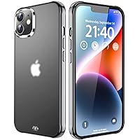 ORIbox for iPhone 12 and iPhone 12 Pro Case Black,Translucent Matte case with Soft Edges, Lightweight,iPhone 12/12 Pro Phone Black Case for Women Men Girls Boys Kids