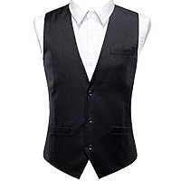 Mens Vest Waistcoat Jacket Casual For Wedding Business Adjustable Men's Casual Vest
