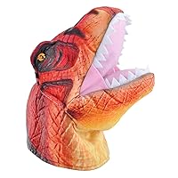 Wild Republic Puppet, Dinosaur, T-Rex, 12 inches, Gift for Kids, Plush Toy, Fill is Spun Recycled Water Bottles