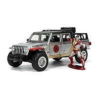 Jada Toys Marvel 1:32 2020 Jeep Gladiator Die-cast Car with X-Men Colossus Figure, Toys for Kids and Adults