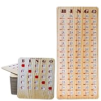 MR CHIPS 100 Bingo Cards with Sliding Windows and Master Bingo Board