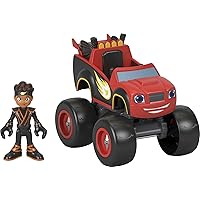 Fisher-Price Blaze and The Monster Machines Toy Truck & Figure Set, Ninja Blaze & Aj, Preschool Racing Play Ages 3+ Years