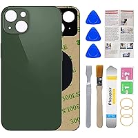 OEM Rear Back Glass Replacement for iPhone 13 6.1 Inches with Professional Repair Tool Kit (Green)