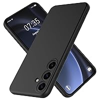 for Samsung Galaxy S24 Plus Case,Durable and Stylish Drop Tested Soft Silicone Gel Rubber Slim Fit Protective Phone Case for Samsung Galaxy S24 Plus (Black)