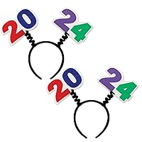 2 Piece 2024 Headband Boppers For New Year's Eve Party Favors and Graduation Accessories, Celebrating With You Since 1900