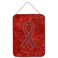 AN1214DS1216 Burgundy Ribbon for Multiple Myeloma Cancer Awareness Wall or Door Hanging Prints Aluminum Metal Sign Kitchen Wall Bar Bathroom Plaque Home Decor Front Door Plaque, 1
