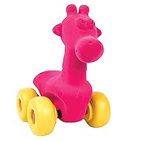 Pink Giraffe Aniwheels Baby Toy 7 Inch - 12 Months & up