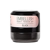 Embellish Root Touch-Up, Black, Temporary Grey Cover and Root Concealer, 0.35 oz.