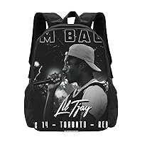 Lil Rapper Tjay Backpack Multifunction Large Capacity Travel Bookbag Lightweight Casual Daypack Adjustable Strap Work Laptop Bag For Men And Women