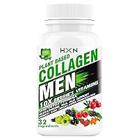 MK Collagen Supplements for Men (Veg) with Hyaluronic Acid, Marine, Peptides Protein Powder, Biotin, Vitamin C Tablet, for Skin Glow Supplement-60 Tablets (No Capsules, Gummies Pack1)