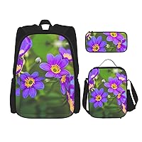 Print 268PCS Backpack Set,Large Bag with Lunch Box and Pencil Case,Convenient,backpack lunch box