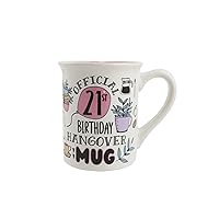 Enesco Our Name is Mud 21st Birthday Official Hangover Coffee Mug, 16 Ounce, Multicolor