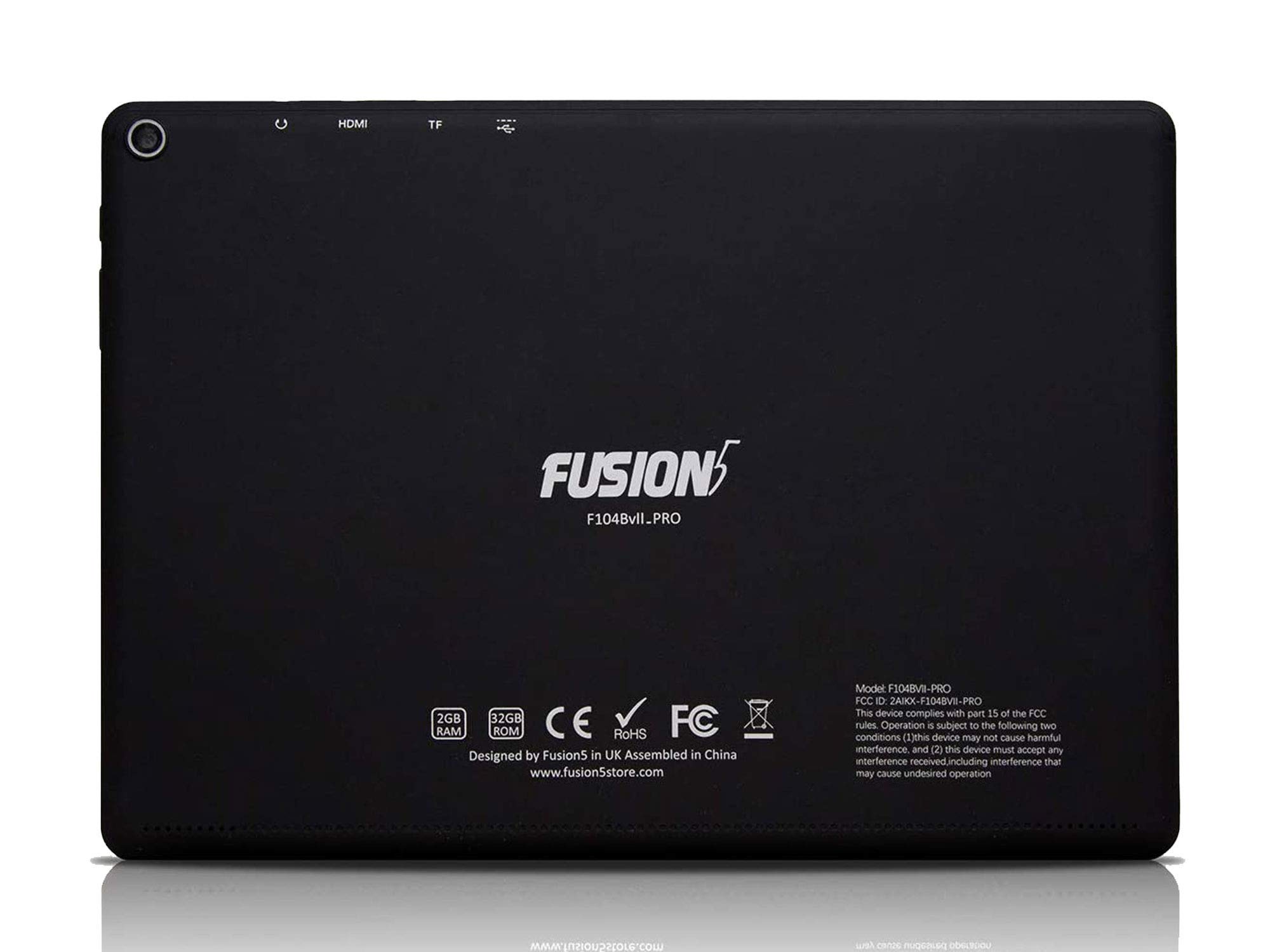 Fusion5 104Bv2 PRO Android Tablet PC - (Android 9.0 Pie, 2GB RAM, 32GB Storage, Bluetooth, Dual-Band Wi-Fi, HDMI, HD IPS Screen, GPS, FM, 5MP and 2MP Cameras)