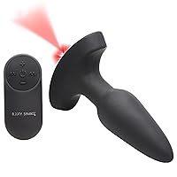 Laser Series 28X Small F*ck Me Vibrating Anal Plug with Remote for Women, Men, & Couples, Anal & Prostate Massager Adult Toys, Easy to Clean & Recharge, Premium Silicone Butt Plug - Small