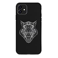 Angry Wolf Microfiber Case Shockproof Phone Case Cover Print Phone Cover for iPhone 11