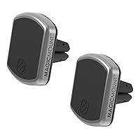 Scosche MPV2PK-UB MagicMount Pro Magnetic Car Phone Holder Mount - Universal with All Devices - Air Vent Mount - Pack of 2