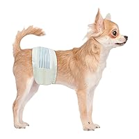Dog Diapers Male X-Small (Waist 9-14 in) Super Absorbent - 50 Count Male Dog Diapers Disposable - Doggie Diapers with Wetness Indicator - Adjustable Male Dog Wraps - Ideal for Incontinence/Training