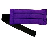 Hot & Cold Therapy Pack- Back & Abdomen Wrap - Adjustable Pain Relief Heating Pad - by SensaCare (New Purple Corduroy)