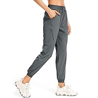 linlon Women's Hiking Cargo Pants,Lightweight Quick Dry Capri Pants Athletic Workout Casual Outdoor Zipper Pockets #2071-Grey-M