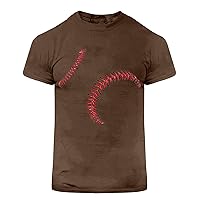 Graphic T-Shirts for Men Y2K Summer Crewneck Short Sleeve Tshirts Fashion Baseball Tee Casual Vintage Streetwear