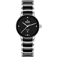 Rado Centrix Automatic Diamonds Unisex with Black Dial, Date Display and Swiss Automaitc Movement