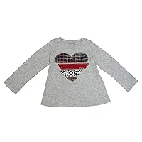 First Impressions Baby Girls' Long-Sleeve Heart Graphic-Print T-Shirt (24 Months)