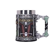 Nemesis Now Officially Licensed Lord of The Rings The Fellowship Tankard, Multi Coloured, 15.5cm