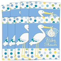 Unique Baby Boy Stork Thank You Note Cards, 5.5