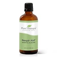 Plant Therapy Respir Aid Essential Oil Blend 100 mL (3.3 oz) Sinus, Airway and Congestion Clearing Synergy Blend 100% Pure, Undiluted, Natural Aromatherapy, Therapeutic Grade