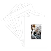 20 11x14 4-ply mat mattes WHITE for 5x7 Photo picture