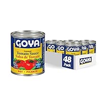 Goya Foods Seasoned Tomato Sauce, Hot, 8 Ounce (Pack of 48)