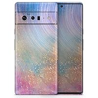 The Swirling Tie-Dye Scratched Surface Full-Body Cover Wrap Decal Skin-Kit Compatible with Google Pixel 2 XL (Screen Trim & Back Skin)
