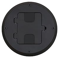 Bryant Electric RF515BK Floor Box Kit, Black
