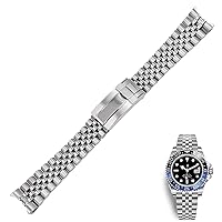 For Rolex GMT Master II 20mm Stainless Steel Replacement Wrist Watch Band watchband Strap Bracelet Jubilee with Oyster Clasp