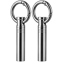 KeyUnity KM04 Titanium Carabiner Keychain Clip, Quick Release EDC Key Holder Organizer with Key Ring