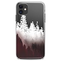 TPU Case Compatible with iPhone 15 14 13 12 11 Pro Max Plus Mini Xs Xr X 8+ 7 6 5 SE Beauty Phone EProtection Flexible Silicone Slim fit Clear Trees Design Snowy Cute Print Girly Women Flowers