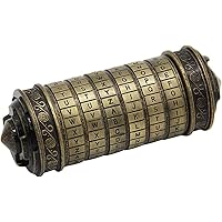 yofit Da Vinci Code Mini Cryptex Lock Puzzle Box with Hidden Compartments for Notes Paper Money Rings Jewelry, Anniversary Romantic Birthday Gifts for Her Men Women Girlfriend
