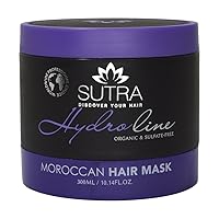 SUTRA Heat Guard Hair Mask - Smooths and Defrizzes, Hydration and Hyaluronic Acid Infusion to Elevate Your Hair with Superior Hydration and Protect Hair from Heat