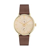 Ted Baker Gents Brown Eco Genuine Leather Strap Watch (Model: BKPPGF3029I)