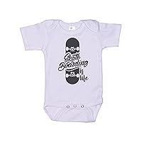Skateboarding Onesie/Skateboarding Is Life/Unisex Bodysuit/Baby Skater Outfit