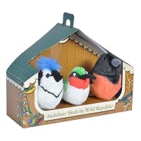 Wild Republic Audubon Birds Collection with Authentic Bird Sounds, Hummingbird, Blue Jay and Baltimore Oriole, Bird Toys for Kids and bird watchers, 5