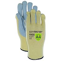 MAGID CutMaster KEV16LEA Kevlar Glove, Size 10 (One Dozen)